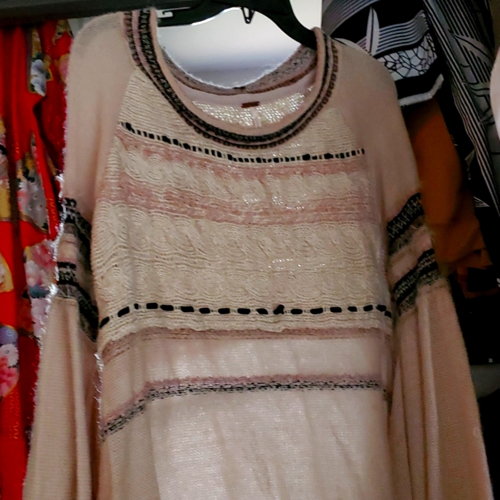 Free People Bell Sleeve Sweater